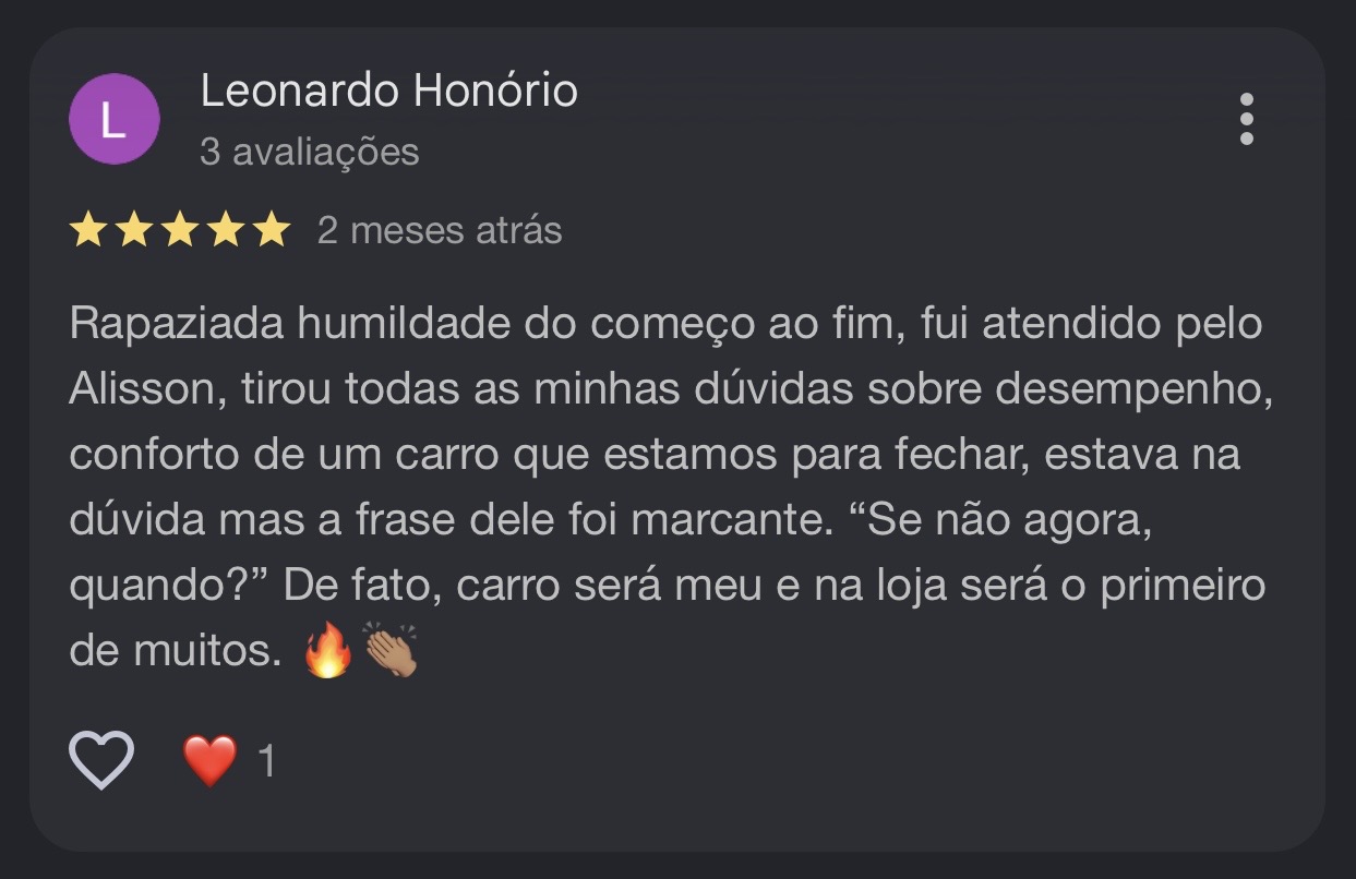 Depoimento no WhatsApp
